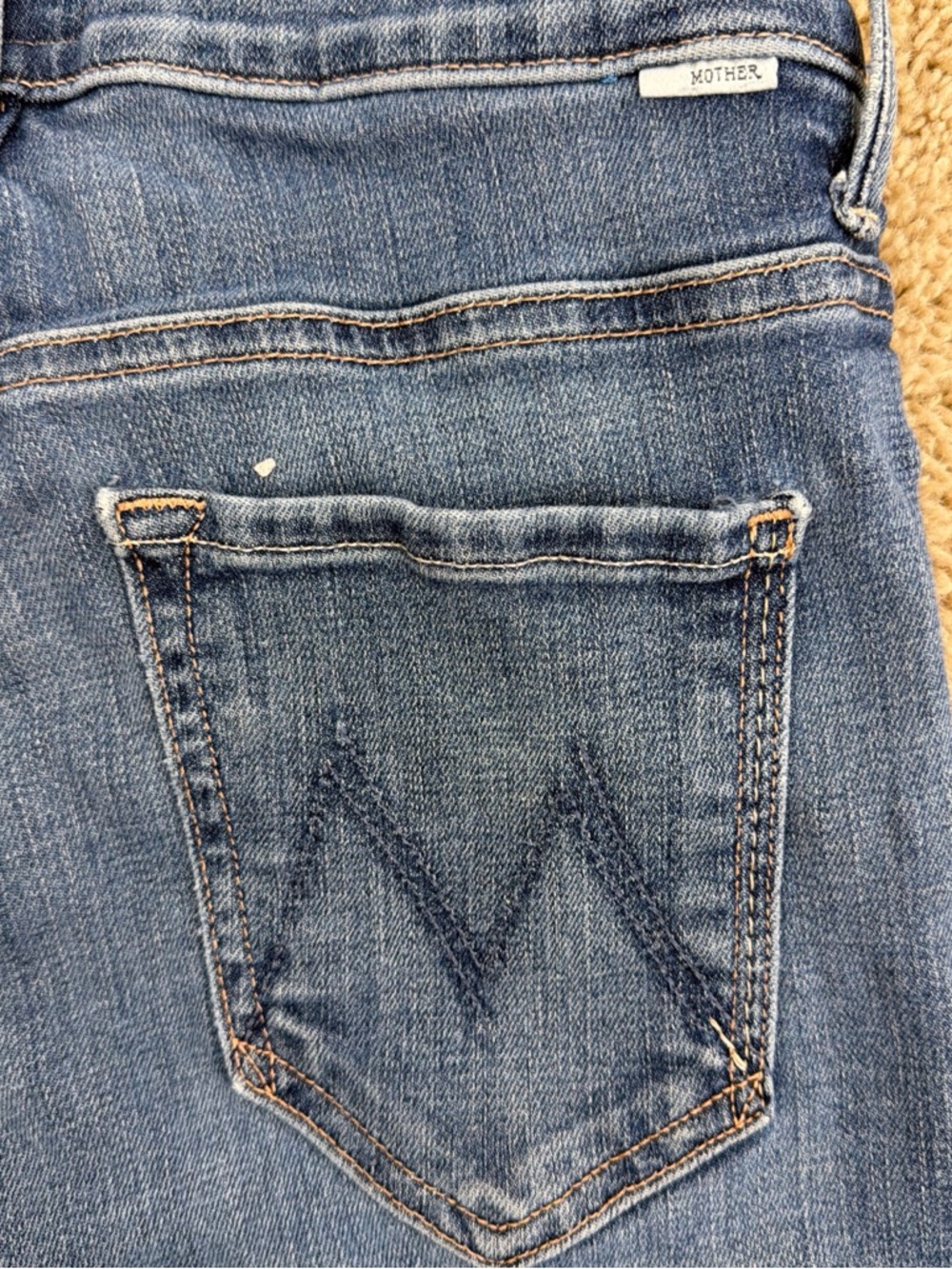 MOTHER The Insider Crop Step Fray in Girl Crush - Size 27 - Picture 6 of 8